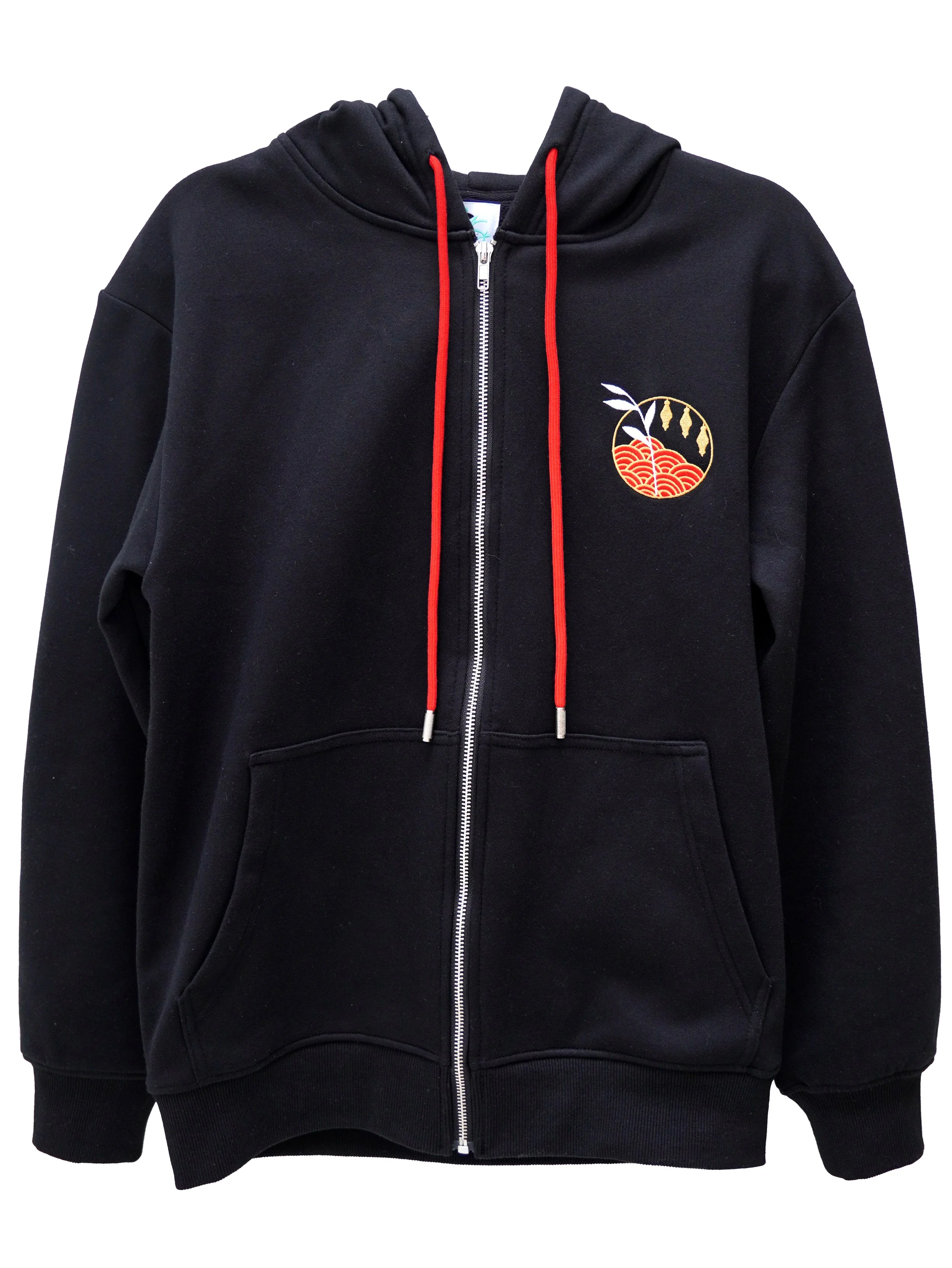 Year of the Snake Black Embroidered Hoodie | Saiyre Illustration
